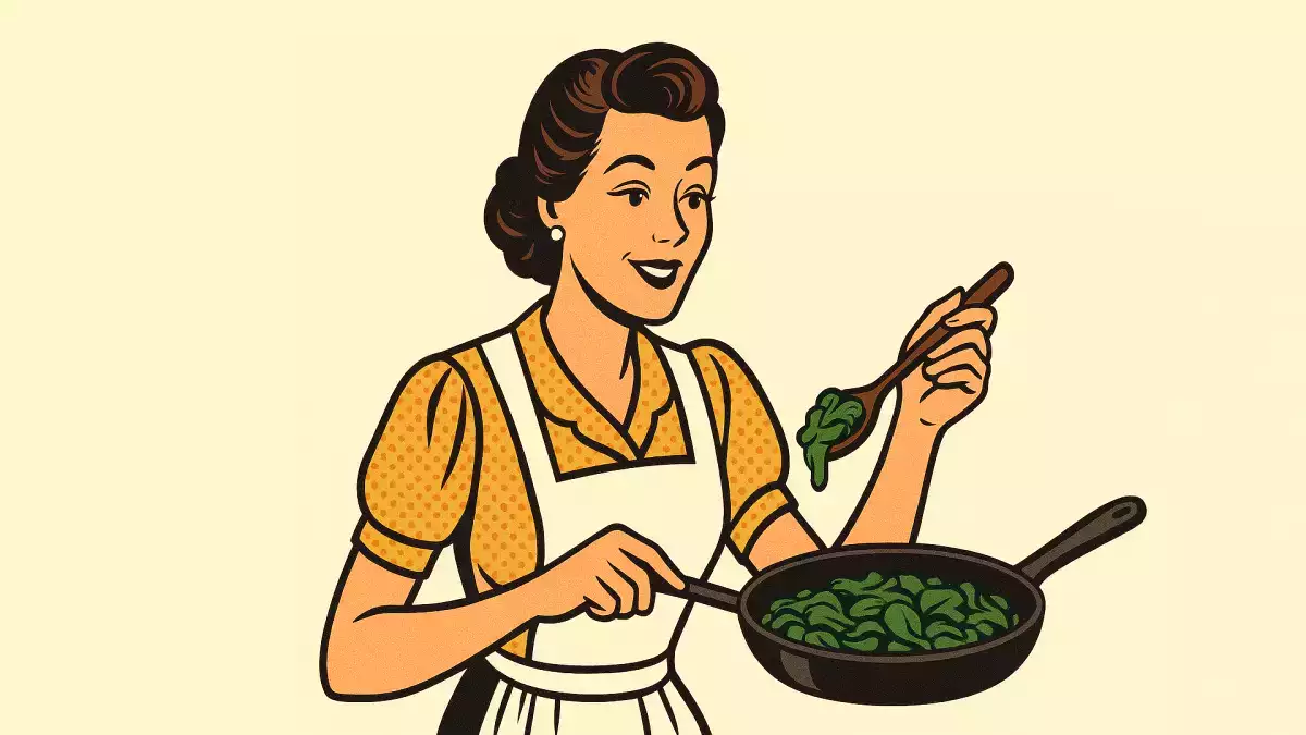 Spis spinat, som har et højt jernindhold, så bliver du lige så stærk som Popeye.