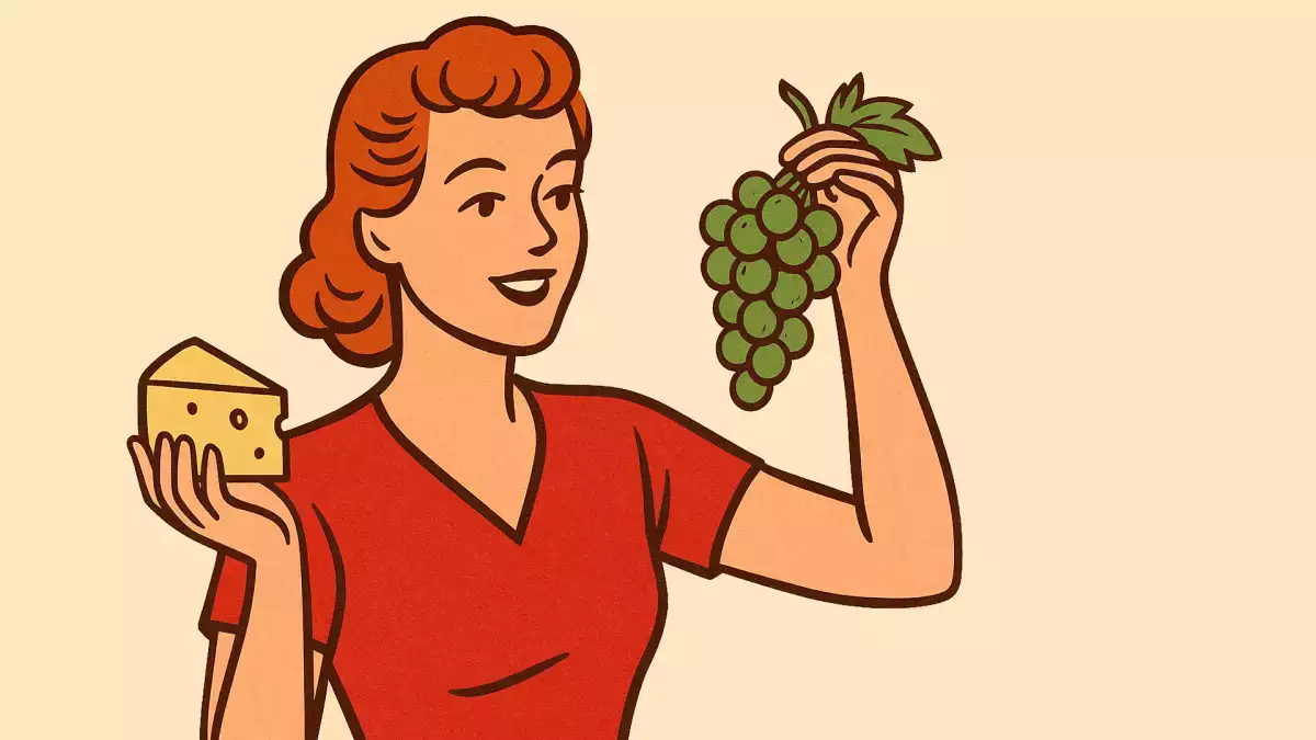 Druer med ost smager som et kys