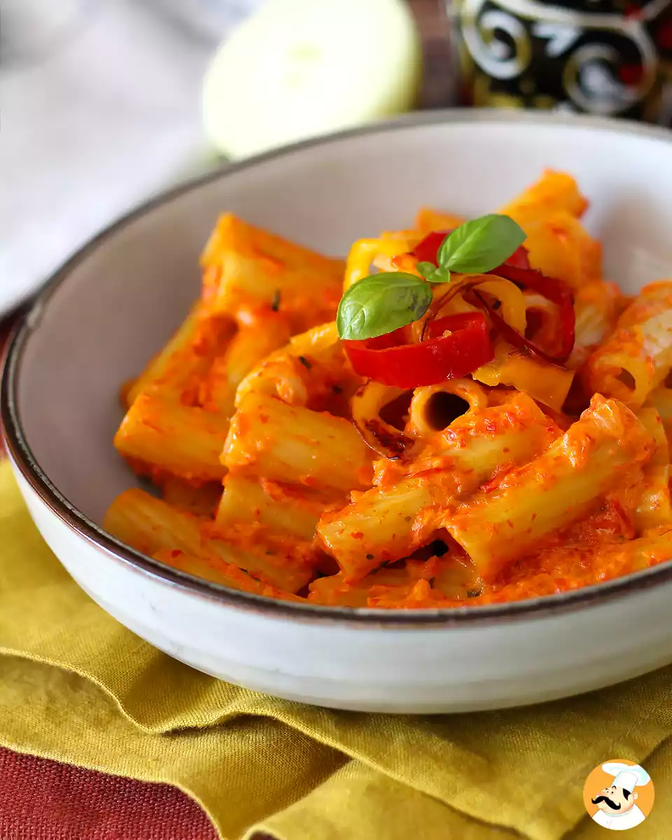 5. Pasta med pebercreme og philadelphia