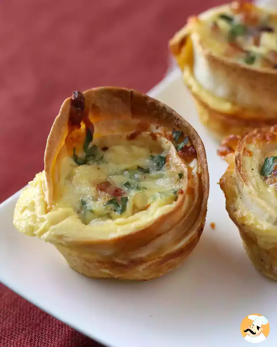 6. Mini-quiche med piadinaer