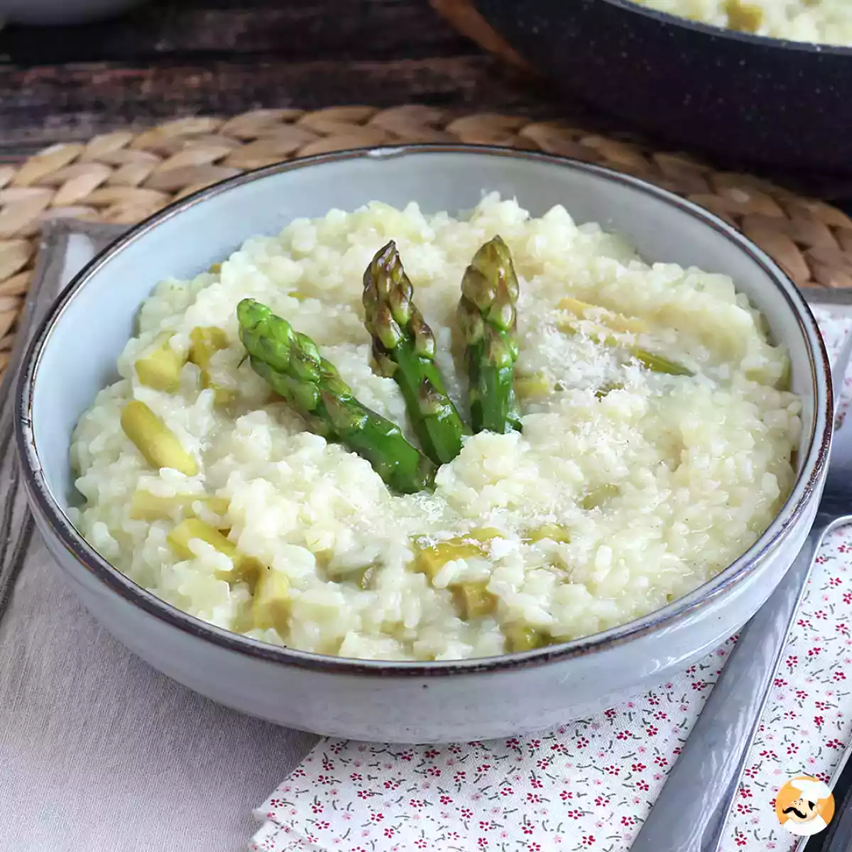 1. Risotto med asparges