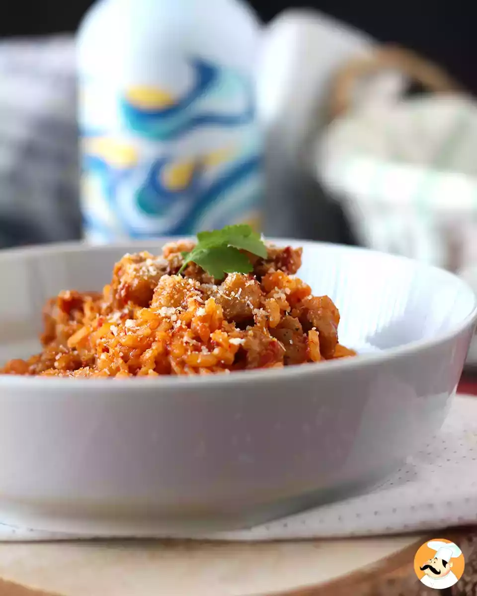 7. Risotto 'nduja og pølse