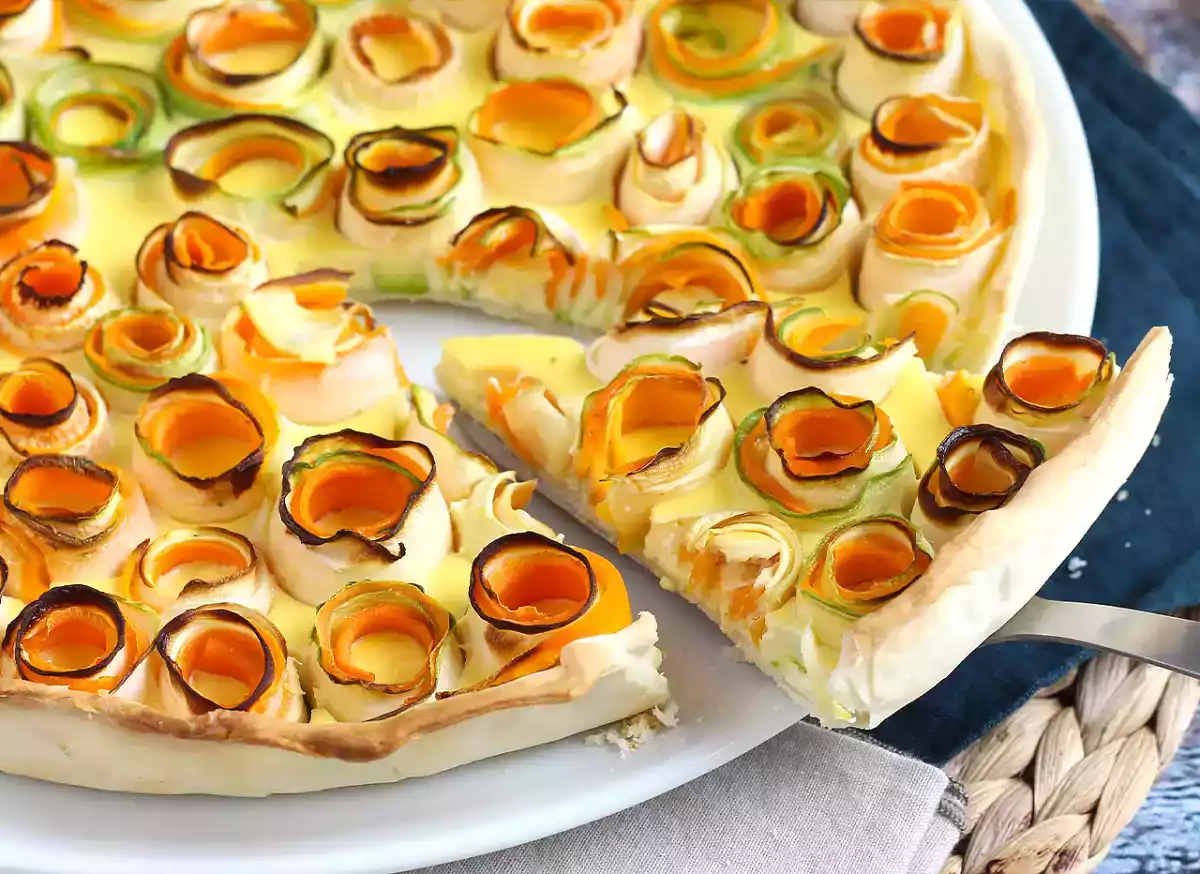 2. Rosenquiche: Grøntsagernes elegance uden stress i køkkenet