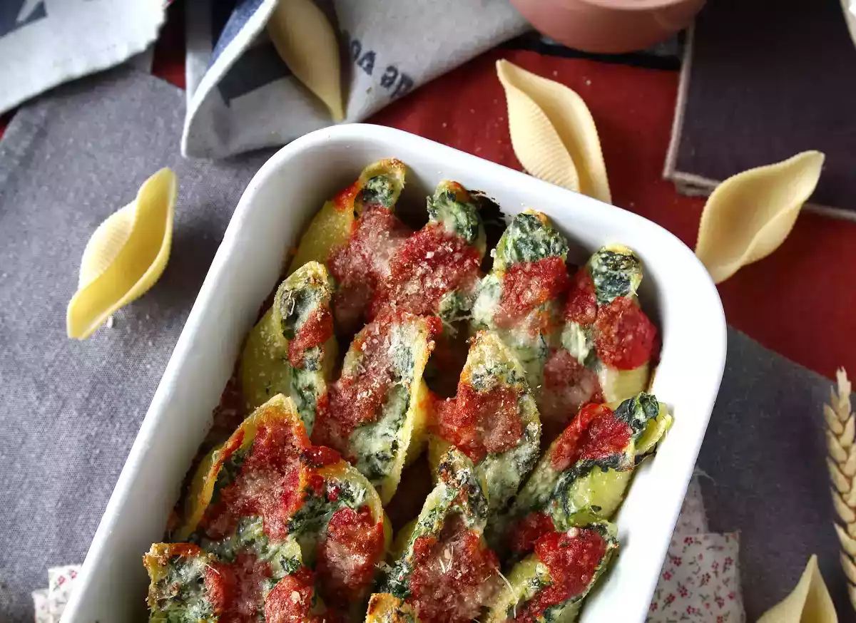 5. Bagte Conchiglioni: den vegetariske comfort food, der laver sig selv