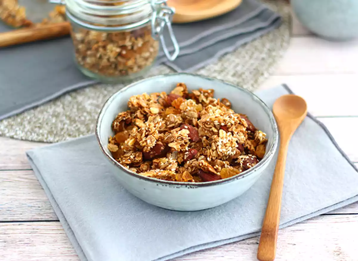Hjemmelavet granola er klar