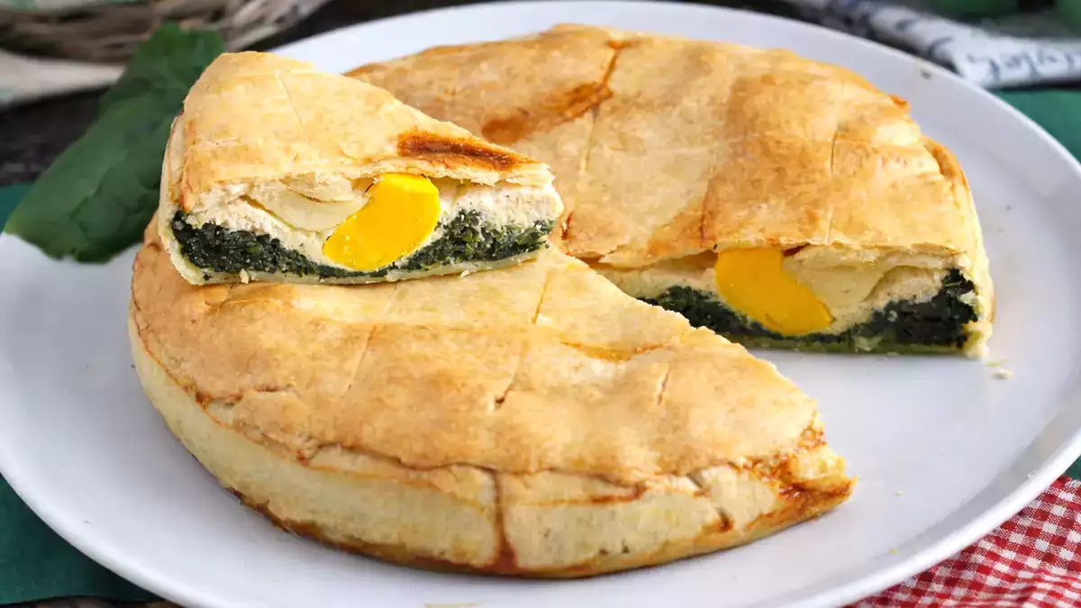 Påske Påskekage, den italienske salte kage, som fortjener en plads på dit bord.