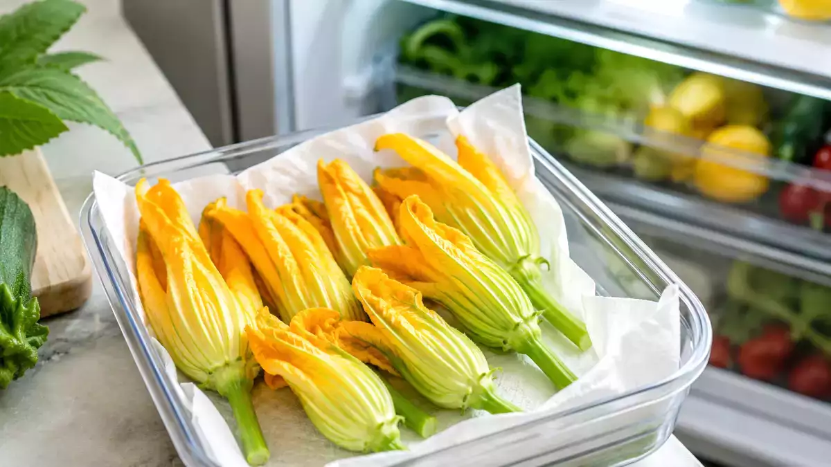 Sådan opbevarer du courgetteblomster, uden at de visner: det enkle trin, som mange overser