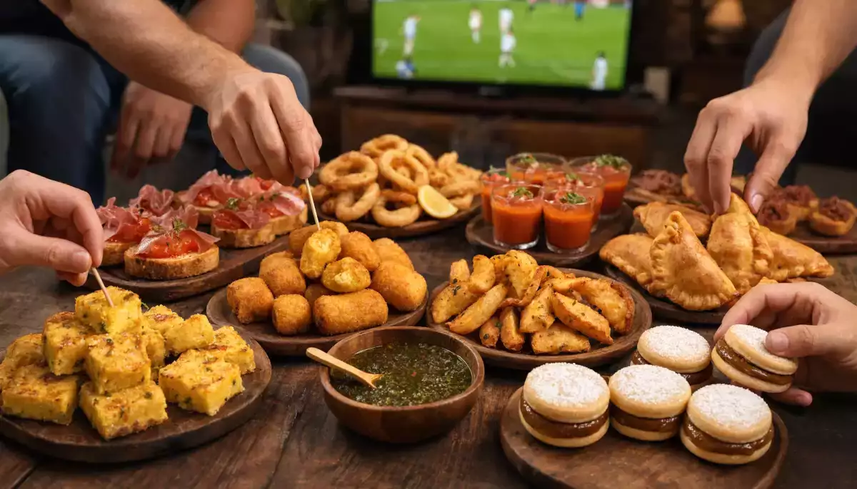 Til finalen mellem Spanien og Argentina kan du forberede en aperitif, der kombinerer fem typiske specialiteter fra hvert land