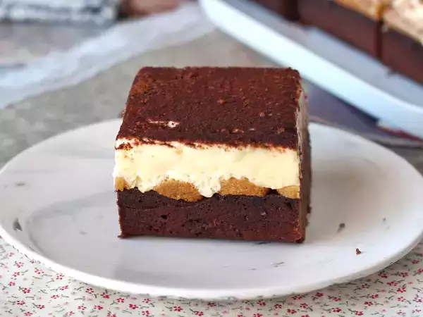 Skal du stadig vælge mellem brownie og tiramisu? Denne dessert sætter en stopper for dilemmaet med en uimodståelig kombination