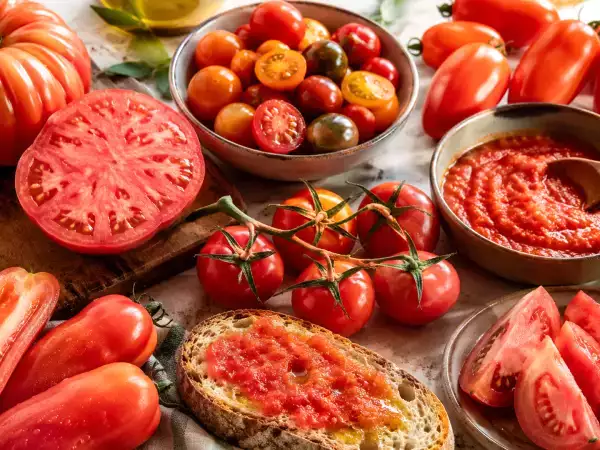 Hvilken tomat skal man vælge til de forskellige retter: gazpacho, salat, tomatsauce eller brød med tomat?