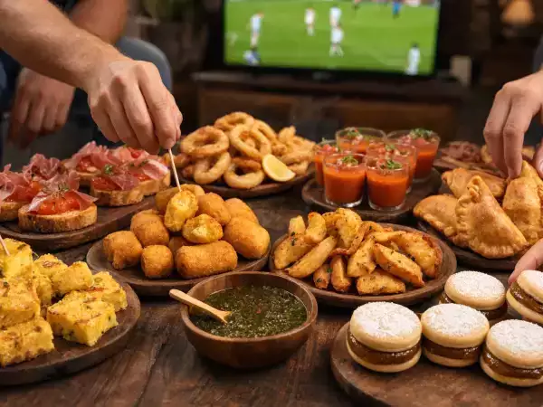Til finalen mellem Spanien og Argentina kan du forberede en aperitif, der kombinerer fem typiske specialiteter fra hvert land