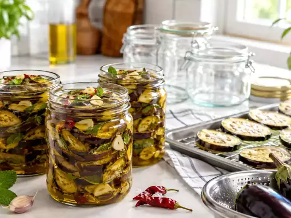 Hjemmelavede auberginer i olie: den detalje, du ikke må glemme, før du lukker glasset