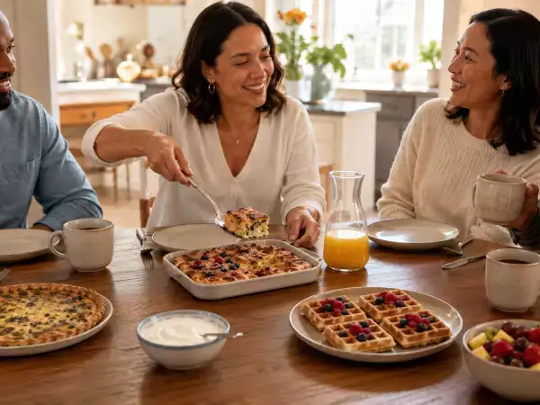 Skal du holde brunch? Sæt et stort morgenmåltid i midten, og undgå at lave seks forskellige retter