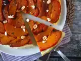 Opskrift Tatin af græskar med gedeost og honning