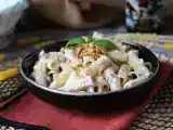 Opskrift Pasta med ricotta og valnødder: cremet og sprød