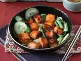 Opskrift Air fryer-laksbidder med asiatisk marinade