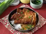 Opskrift Paneret aubergine med panko-rasp, japansk karry i katsu-stil, men vegetarisk