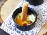 Opskrift Æggegryde med gedeost og soltørrede tomater på air fryer!
