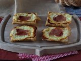 Opskrift Små tarteletter med raclettesmag, i individuelle portioner