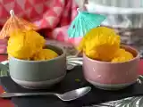 Opskrift Mango- og limesorbet med kun 3 ingredienser, klar til at spise på 5 minutter!