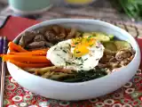 Opskrift Bibimbap, den traditionelle koreanske ret