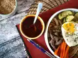 Opskrift Krydret koreansk gochujang-sauce til bibimbap