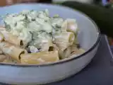 Opskrift Cremet pasta med courgetter, velsmagende og meget hurtig opskrift