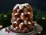 Opskrift Pandoro brioche fyldt med nutellacreme og vaniljecreme i form af et juletræ
