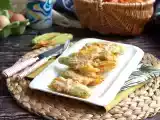Opskrift Stegte courgetteblomster, opskriften på dej med danskvand