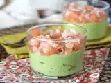 Opskrift Frisk avocado, rejer og verrines af grapefrugt!