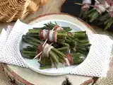 Opskrift Bælge af grønne bønner og røget bacon