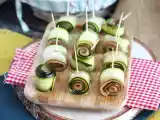 Opskrift Ruller med courgette og røget laks