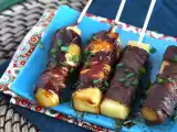 Opskrift Yakitori-oksekebab med ost