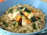 Opskrift Quinoa med grøntsager og kylling