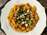 Opskrift Vegetarisk risotto med quinoa, butternut, hasselnødder og koriander - quinotto