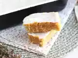 Opskrift Citron- og havregrynsbrownie med citronglasur