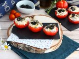 Opskrift Tomater fyldt med tun, fromage frais og oliven