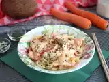 Opskrift Thai pasta (nudler med kokosnøddecreme, rejer og grøntsager)
