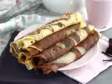 Opskrift Vanilje- og chokolademarmorerede crepes