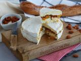 Opskrift Brie med abrikos- og mandelfyld
