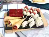 Opskrift Kvartet af aperitiffer med tørret kød