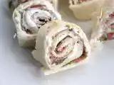 Opskrift Aperitif-wraps med tørret skinke og rucola