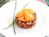 Opskrift Tatar af skinke, melon og tomat