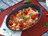 Opskrift Bagte feta-gnocchi med airfryer, en superhurtig ret med cherrytomater og feta!