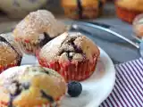 Opskrift Blåbærmuffins, en miniudgave af pyreneertærte!