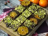 Opskrift Chokoladebar med pistacie og mandarin, den perfekte godbid til vinteren!