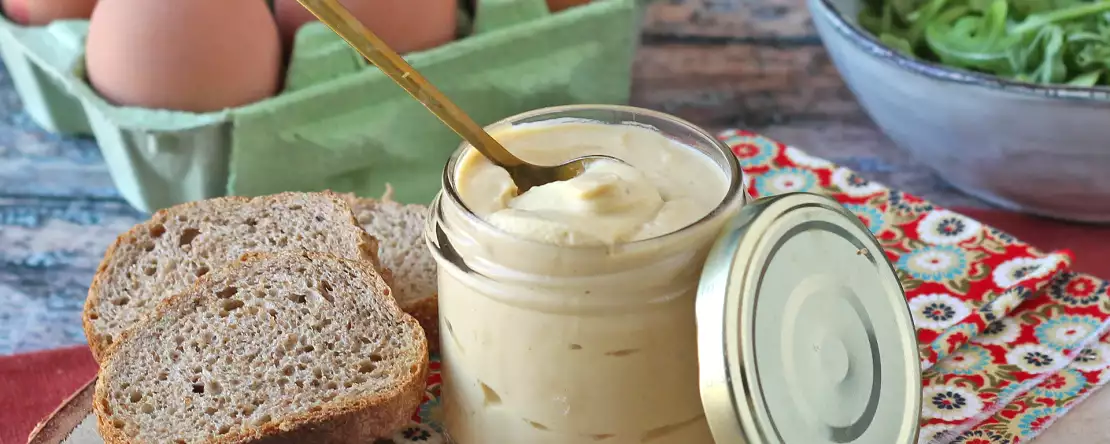 Mayonnaise med kogt ægprotein: let, velsmagende og oliefri