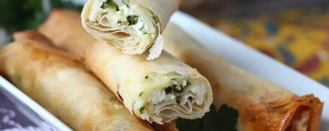 Hjemmelavede libanesiske rikakats - air fryer cooking