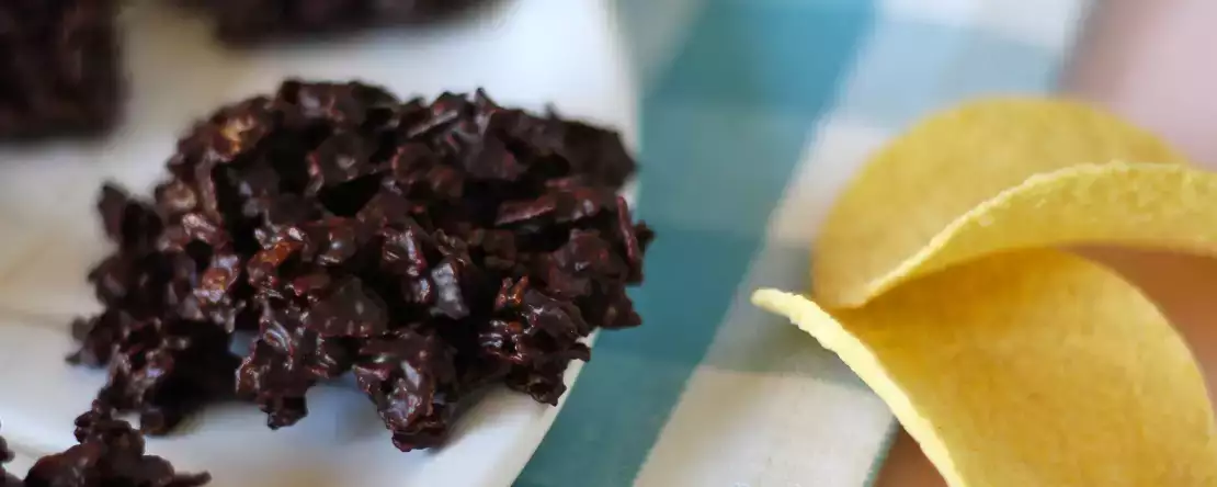 Chokolade pringles i sandroser