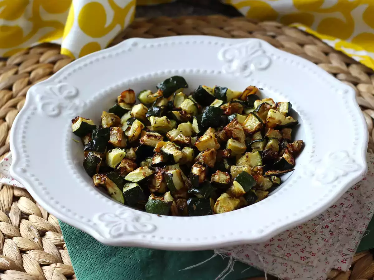 Opskrift Hvordan tilbereder jeg courgetter i air fryer?